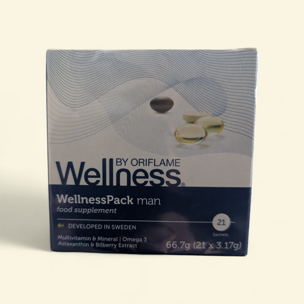 Oriflame WellnessPack Man – 21 Daily Supplement Sachets ex