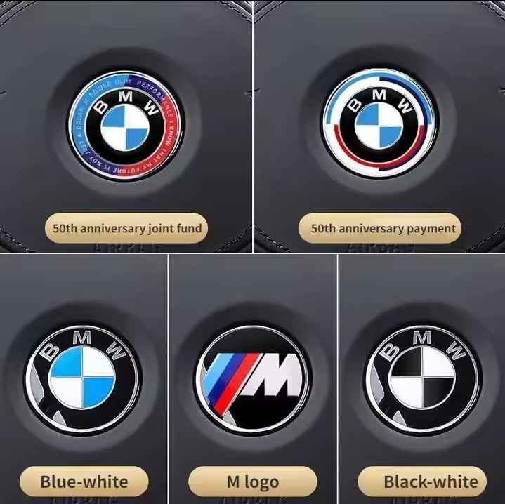 1Pc 45mm Car Stering Wheel Badge Emblem Sticker For BMW E36,46,53 ,90,60,61,93,87,X1,3,5,6,F30,20,10