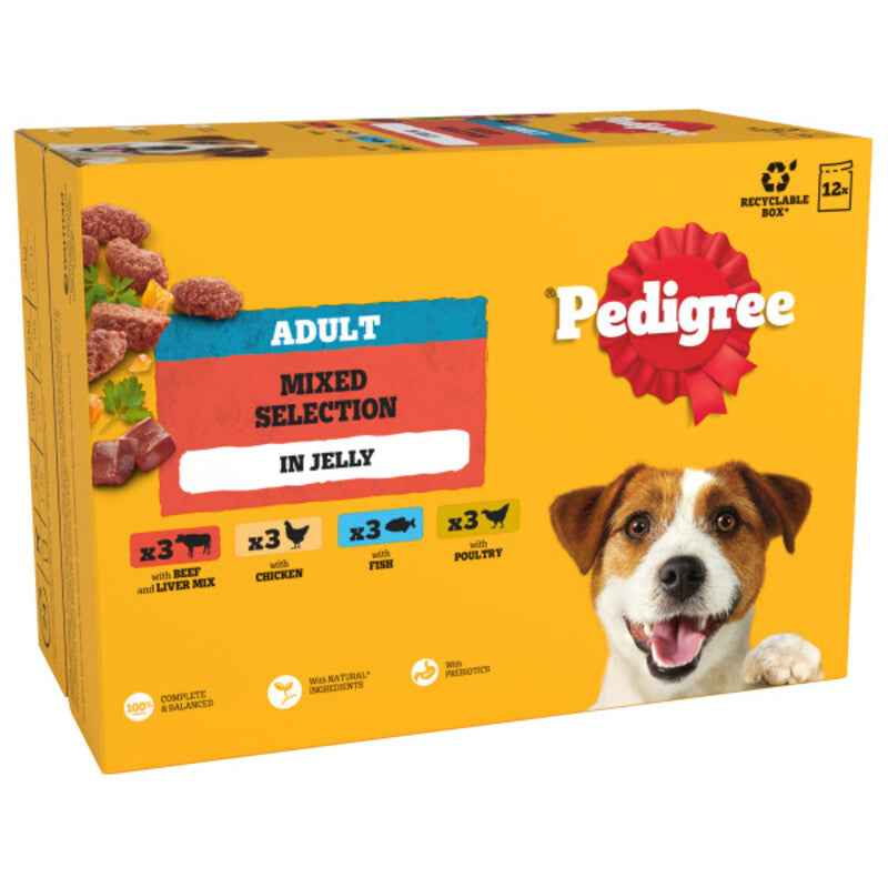 Pedigree Adult Mixed Selection in Jelly 100g x 48
