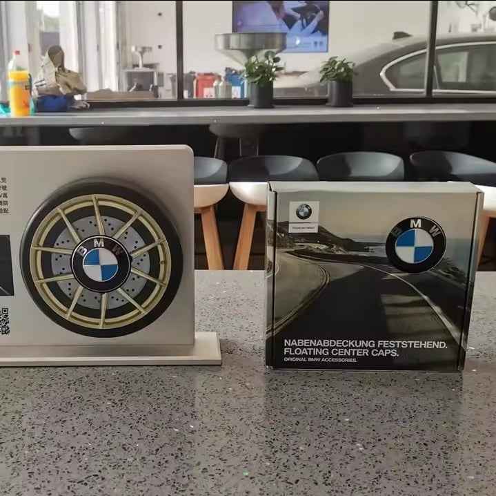 4PCS 56/68mm Floating Wheel Centre Caps for BMW 50th Anniversary – Fit E39 E46 E60 F10 F30 G20 X3 X5