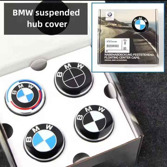 4PCS 56/68mm Floating Wheel Centre Caps for BMW 50th Anniversary – Fit E39 E46 E60 F10 F30 G20 X3 X5