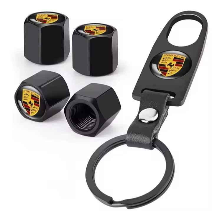 4pcs Car Wheel Tire Air Valve Core Caps Accessories For Porsche