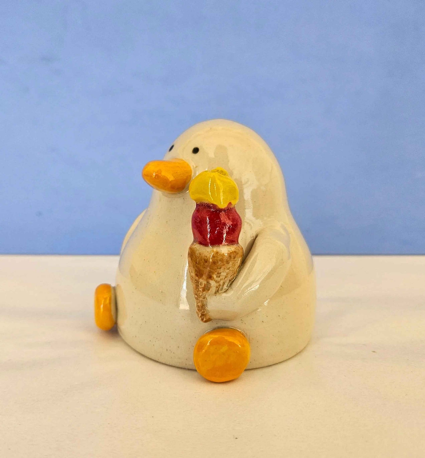 Joan with the Cone (Ice Cream Duck)