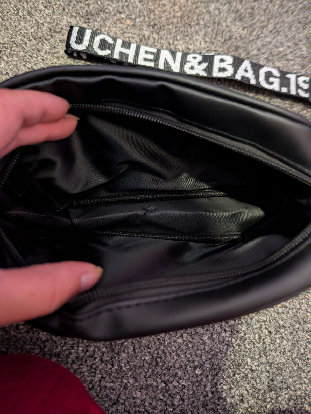 Black Quilted Crossbody Bag