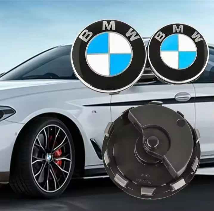 4PCS 56/68mm Floating Wheel Centre Caps for BMW 50th Anniversary – Fit E39 E46 E60 F10 F30 G20 X3 X5