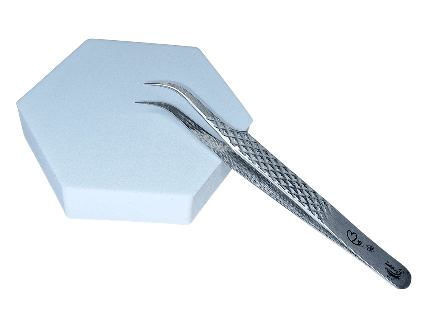 All Purpose Curved 60 Degree Fibre Grip Tweezers