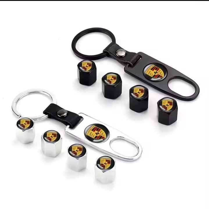 4pcs Car Wheel Tire Air Valve Core Caps Accessories For Porsche