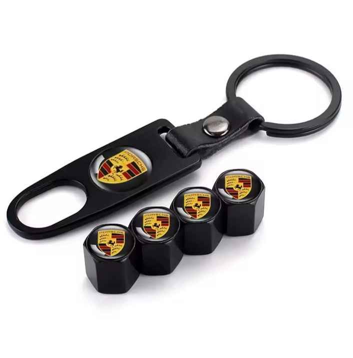 4pcs Car Wheel Tire Air Valve Core Caps Accessories For Porsche
