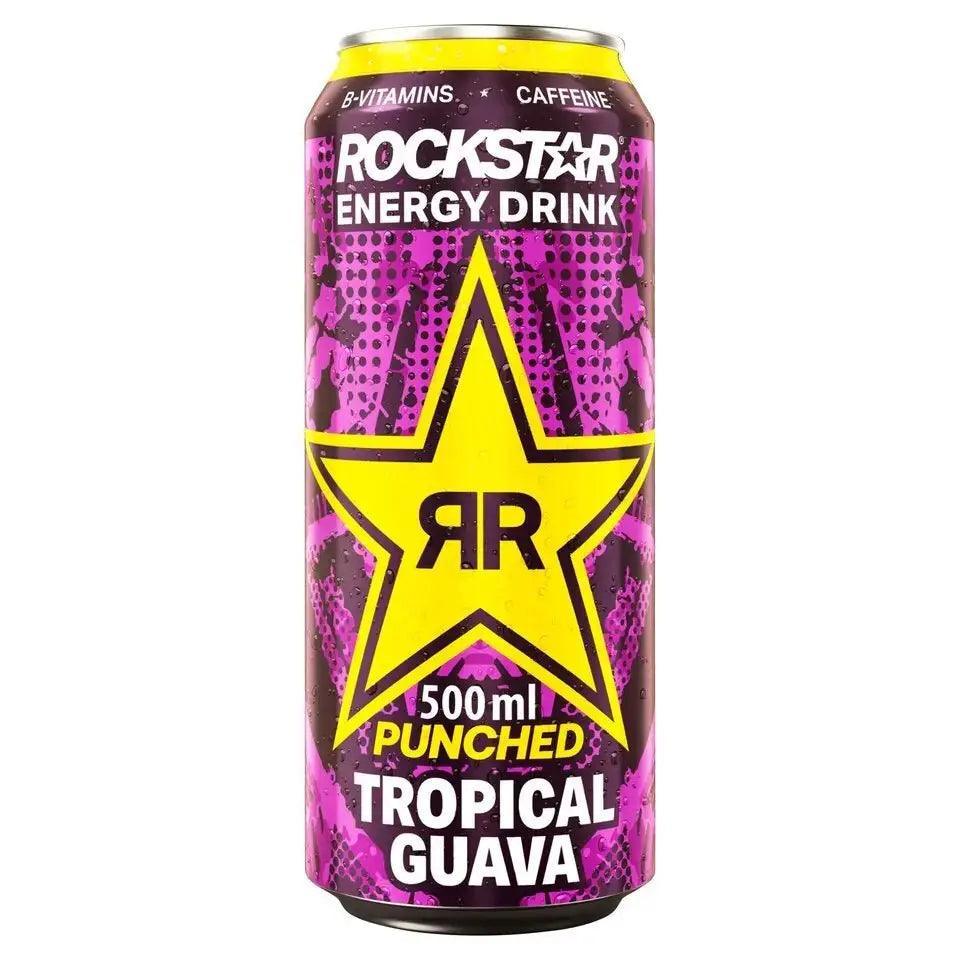 Rockstar Energy Drink Punched Tropical Guava 500ml (Case of 12)