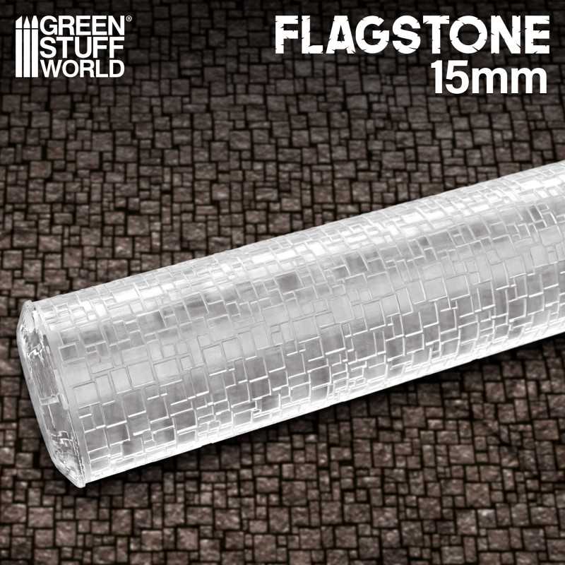 15mm Textured Rolling Pin - Flagstone | Green Stuff World