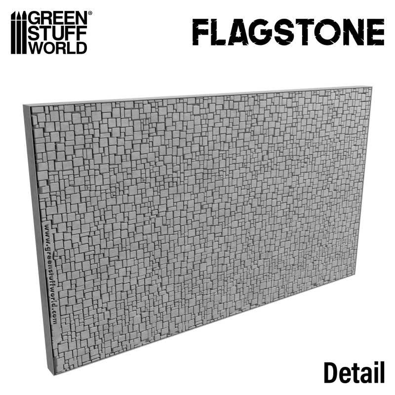 15mm Textured Rolling Pin - Flagstone | Green Stuff World