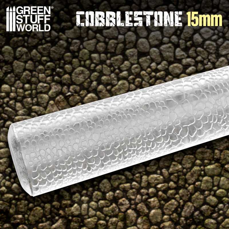 15mm Textured Rolling Pin - Cobblestone | Green Stuff World