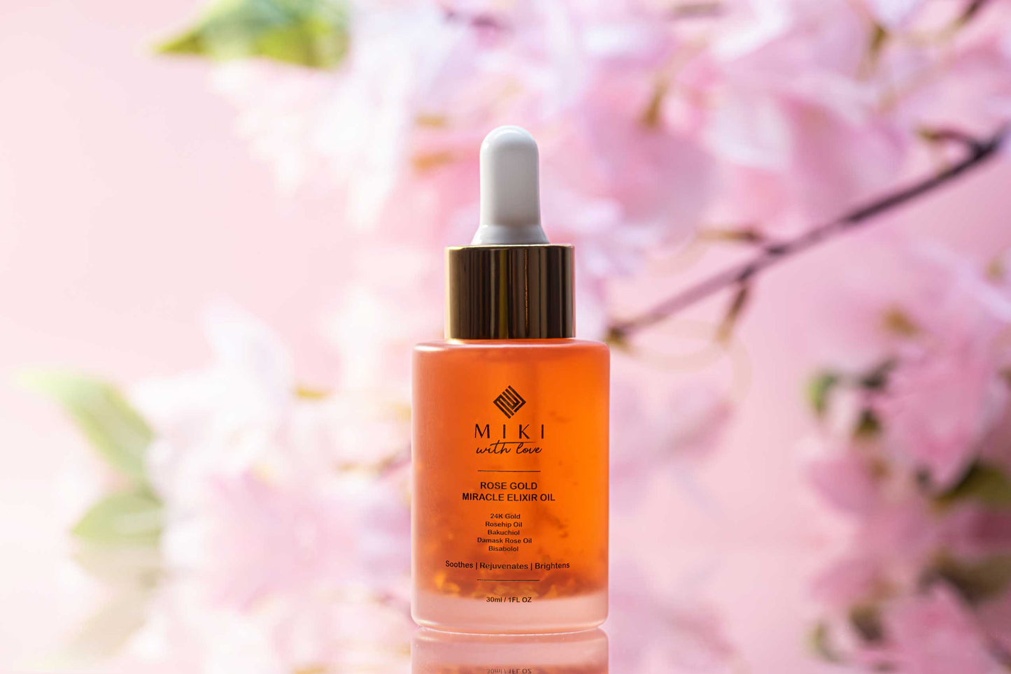 24K Rose Gold Miracle Elixir Oil - Retinol Alternative, Regenerating & Firming Concentrate, 30ml
