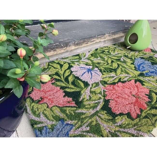 Printed Coir Doormats Floral 45X75 cm