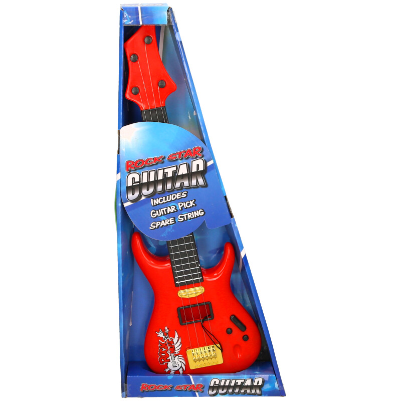 Kids Rock Guitar Toy – 4-String Musical Instrument (3 Assorted Colours) | Ages 3+