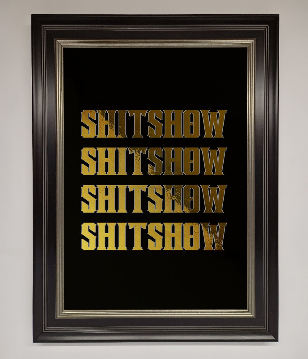 Rude Quote Foil Print