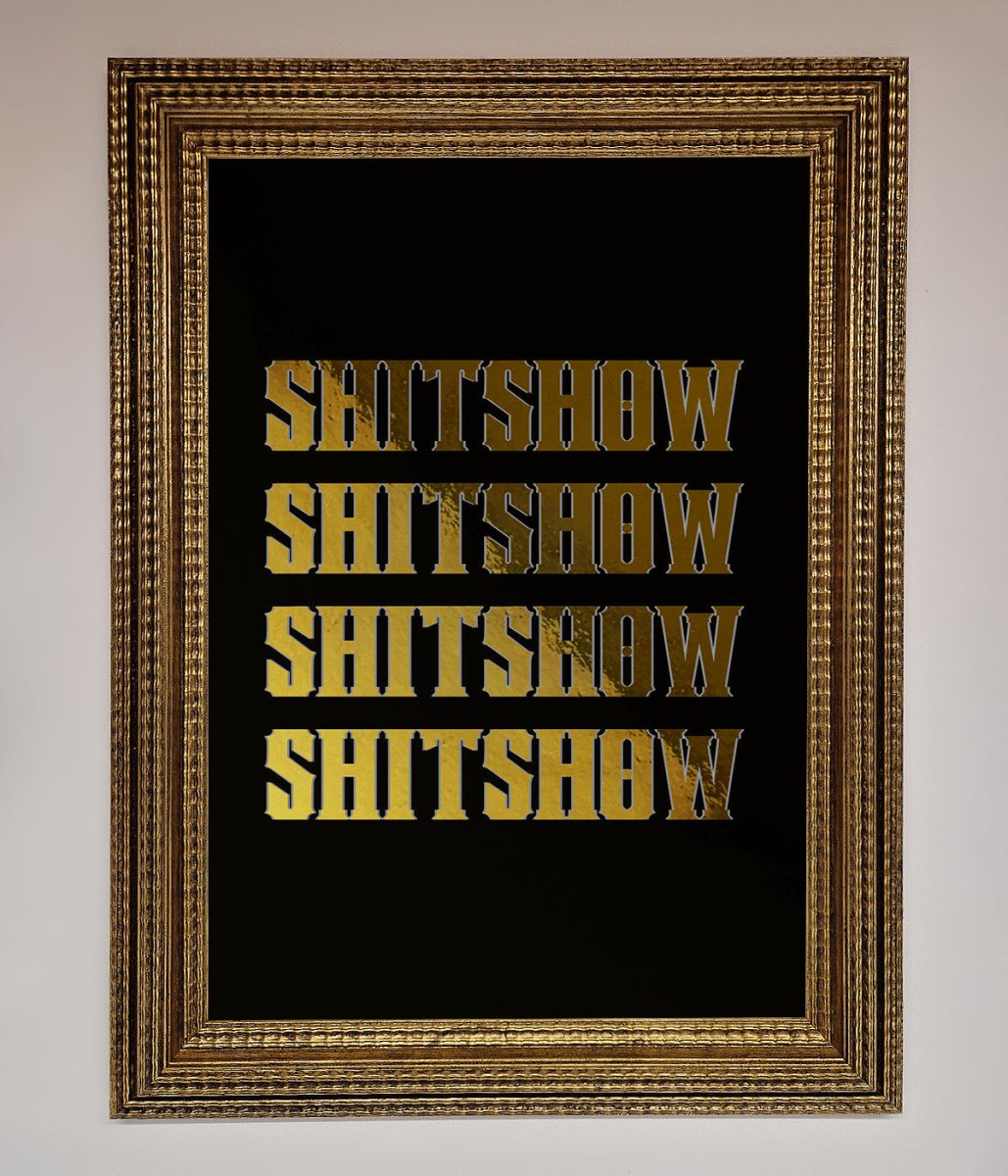 Rude Quote Foil Print
