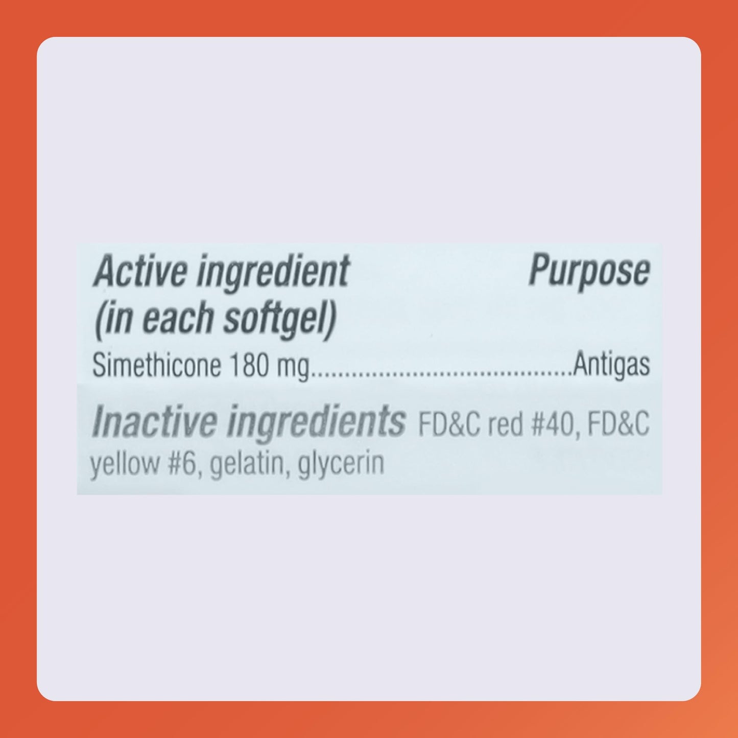 Rugby Ultra Strength Simethicone Gas Relief 180 mg – 60 Softgels (10-Pack) for Adults