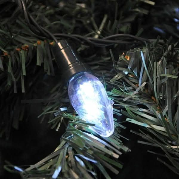 80 Bright White String Bulb Lights For Outdoor
