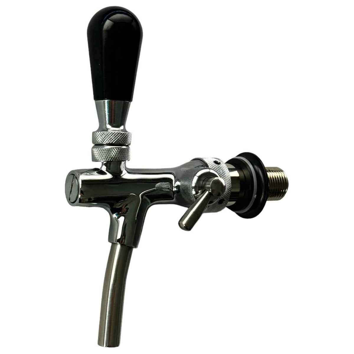 Chrome Compensator Beer Tap – Flow Control, 35mm Shank