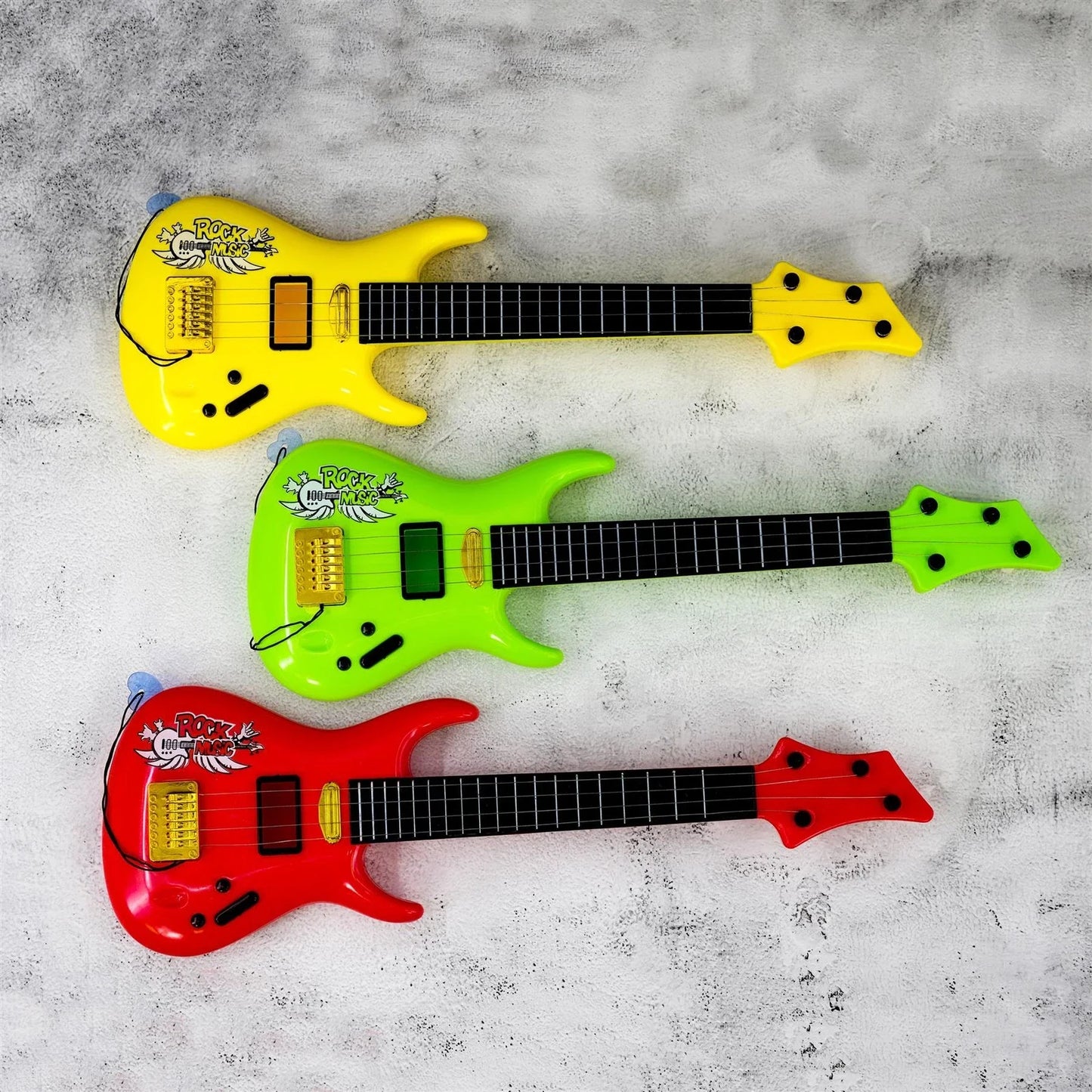 Kids Rock Guitar Toy – 4-String Musical Instrument (3 Assorted Colours) | Ages 3+