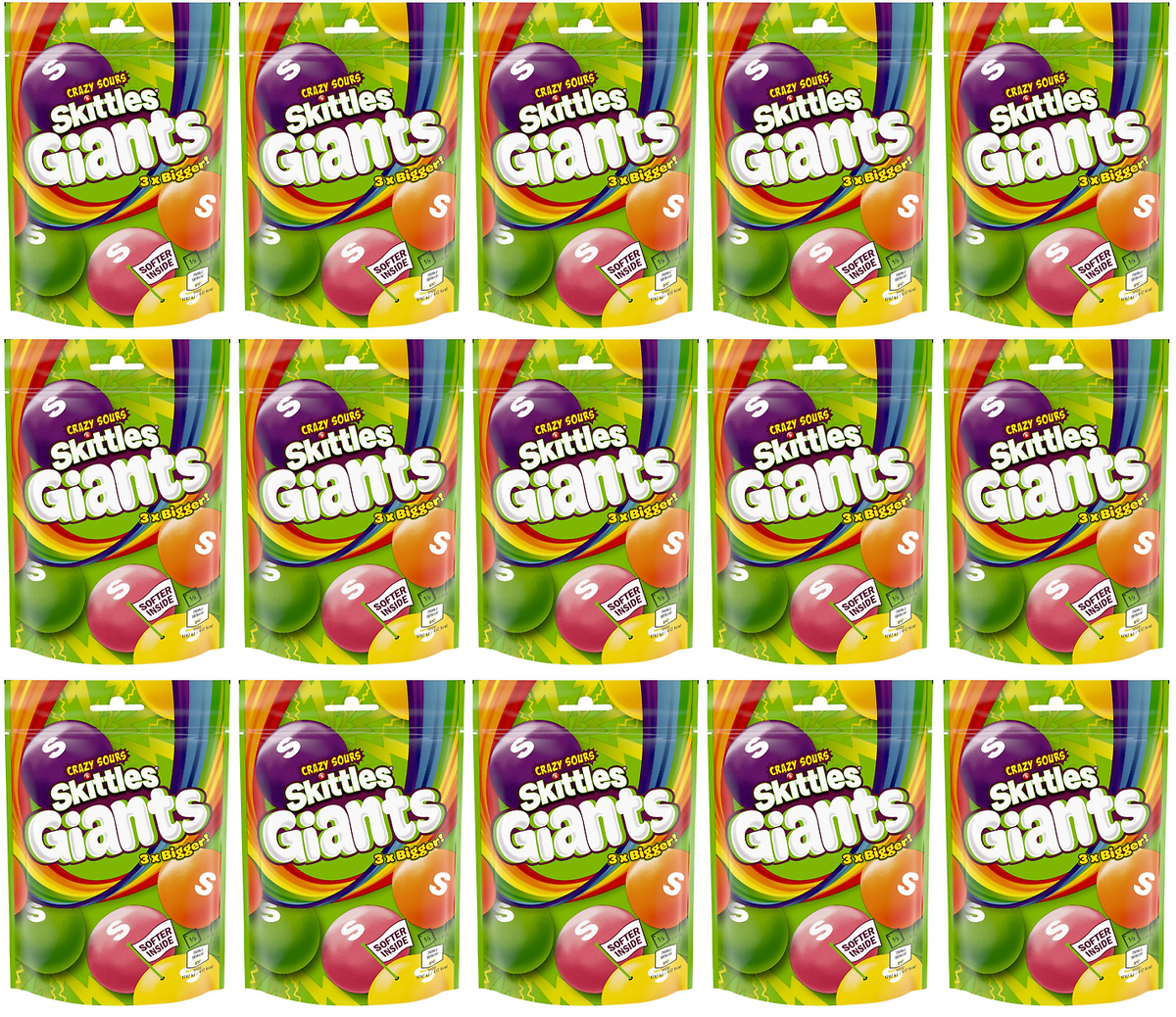 15 x Skittles Giants 132G
