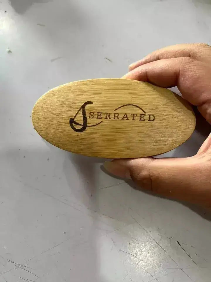 SERRATED Boar Bristle Beard Brush