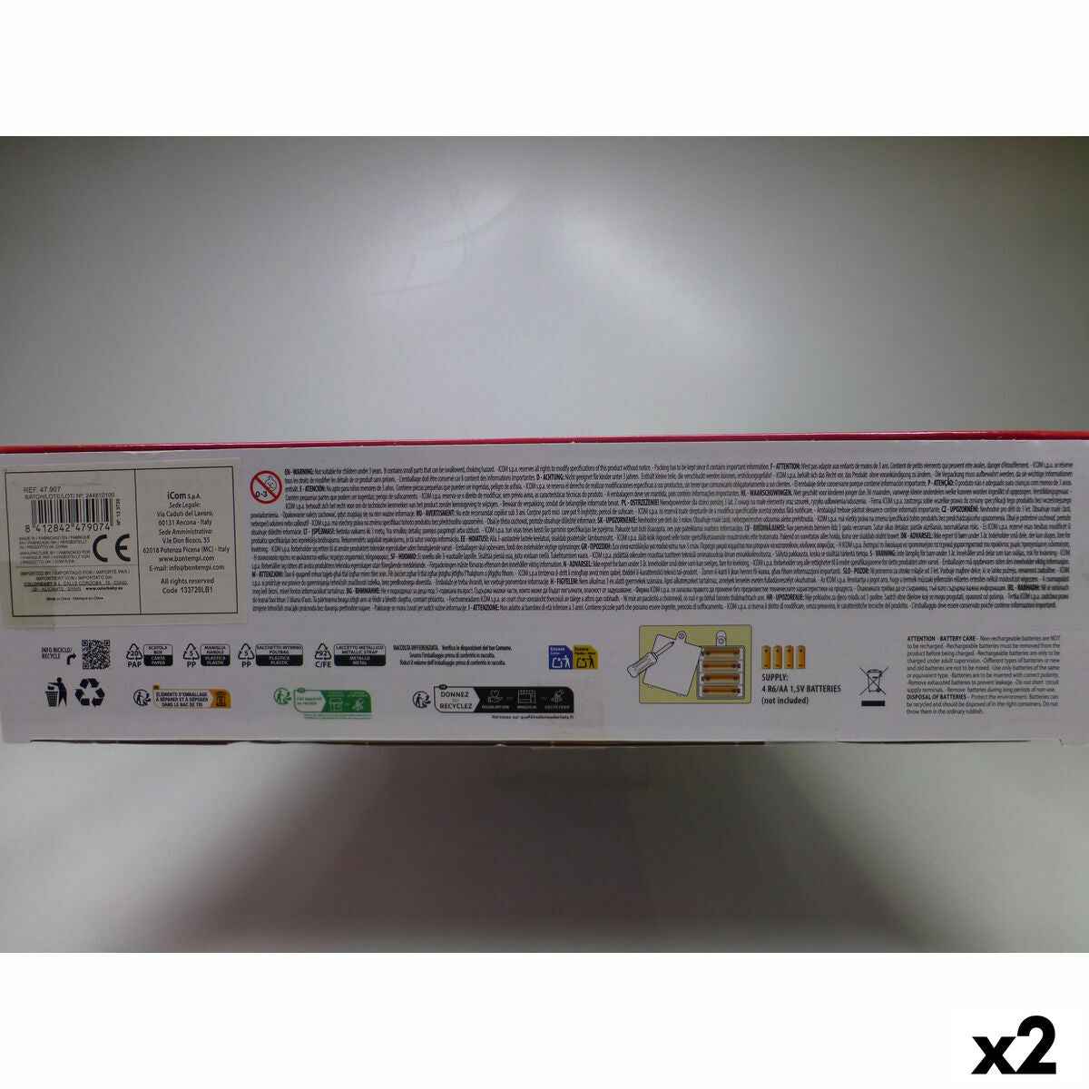 37-Key Keyboard Bontempi 43 x 56 x 23 cm (2 Units)