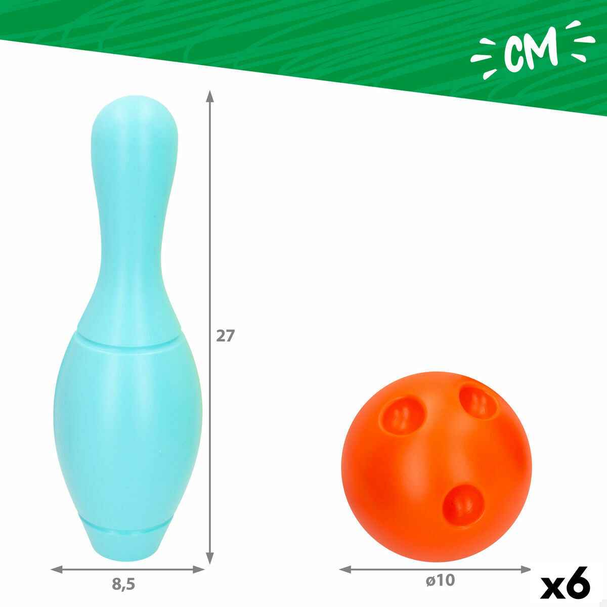 Aiming game Colorbaby 8,5 x 27 x 8,5 cm (6 Units)