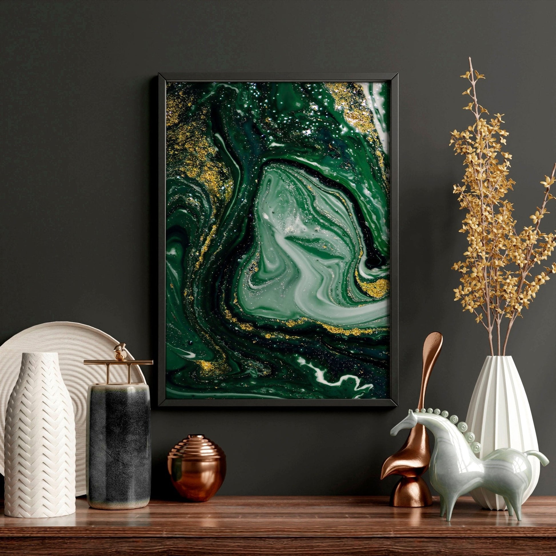 Wall abstract art | set of 3 Marble wall art prints