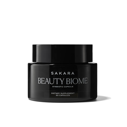 SAKARA Beauty Biome – Daily Synbiotic for Skin & Gut Health (60 Capsules)