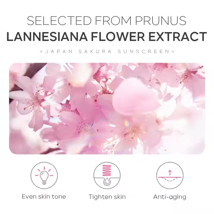 30g LAIKOU Sakura Whitening Natural Skin Care Sunscreen Cream Spf 50PA+++ Waterproof Sun Block