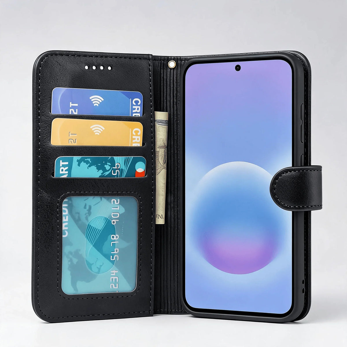 Samsung Galaxy A36/A56 Book Flip Case Leather Wallet