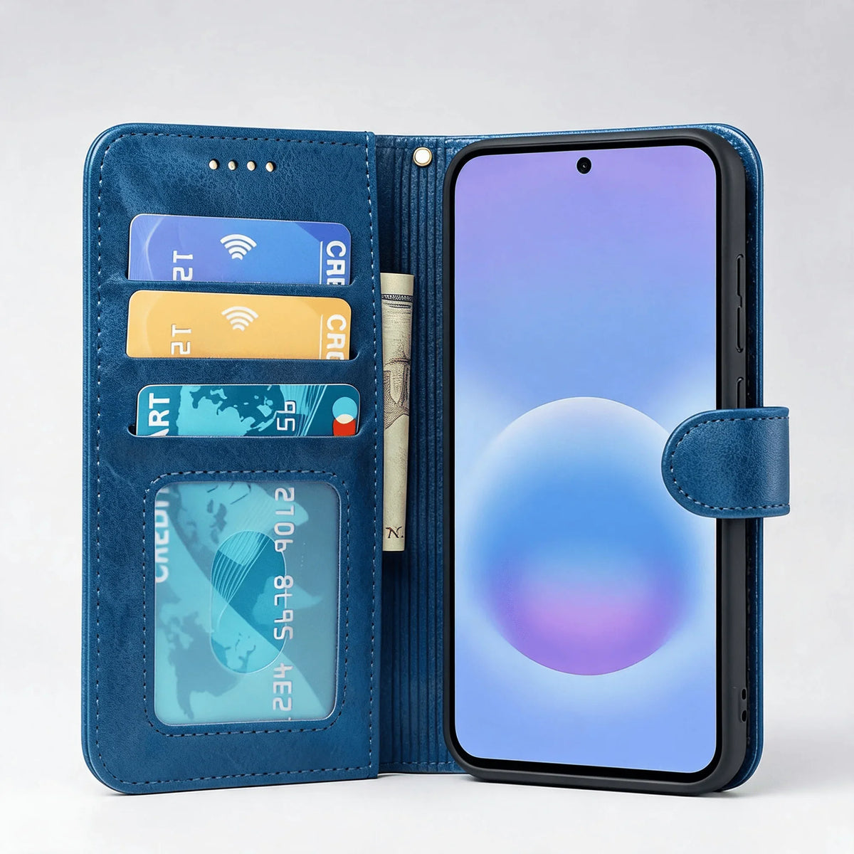 Samsung Galaxy A36/A56 Book Flip Case Leather Wallet