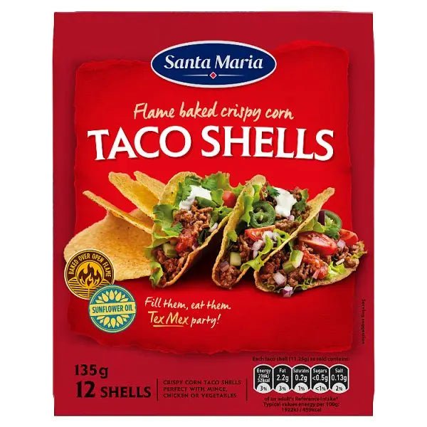 Santa Maria 12 Taco Shells 135g (Case of 6)