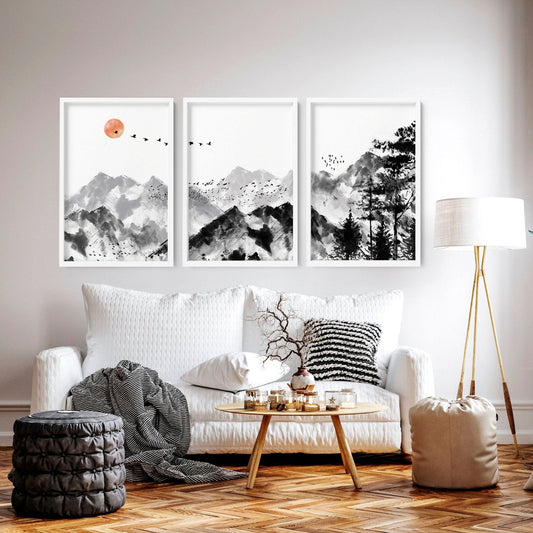 Scandi Artwork | set of 3 wall art prints