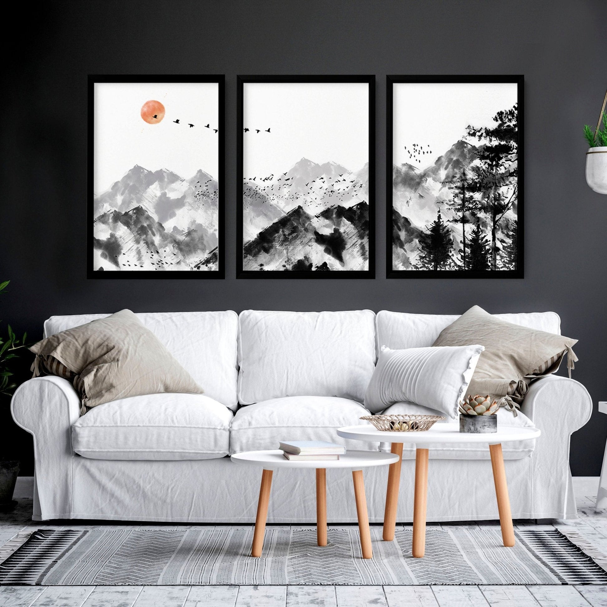 Scandi Artwork | set of 3 wall art prints