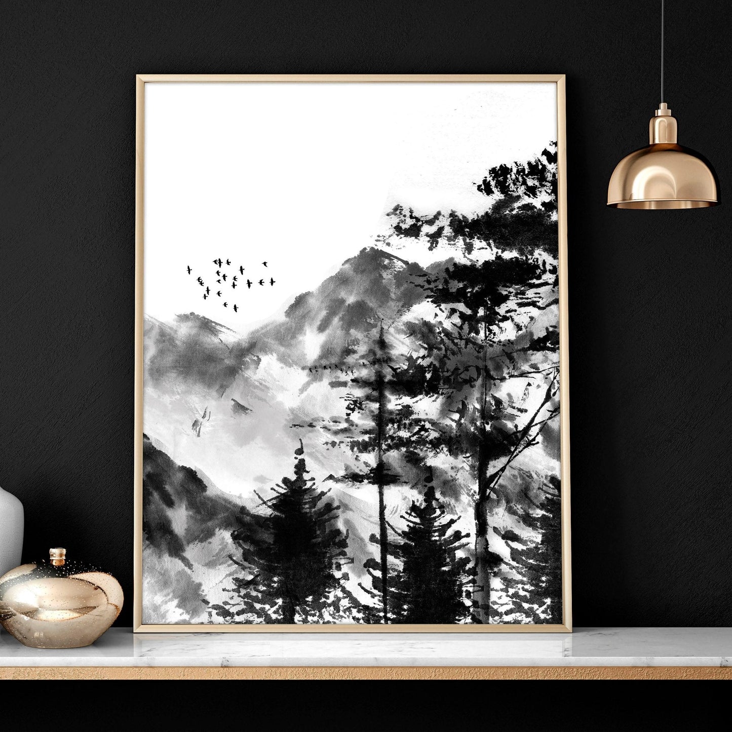 Workplace office design ideas  | set of 3 Scandinavian wall art