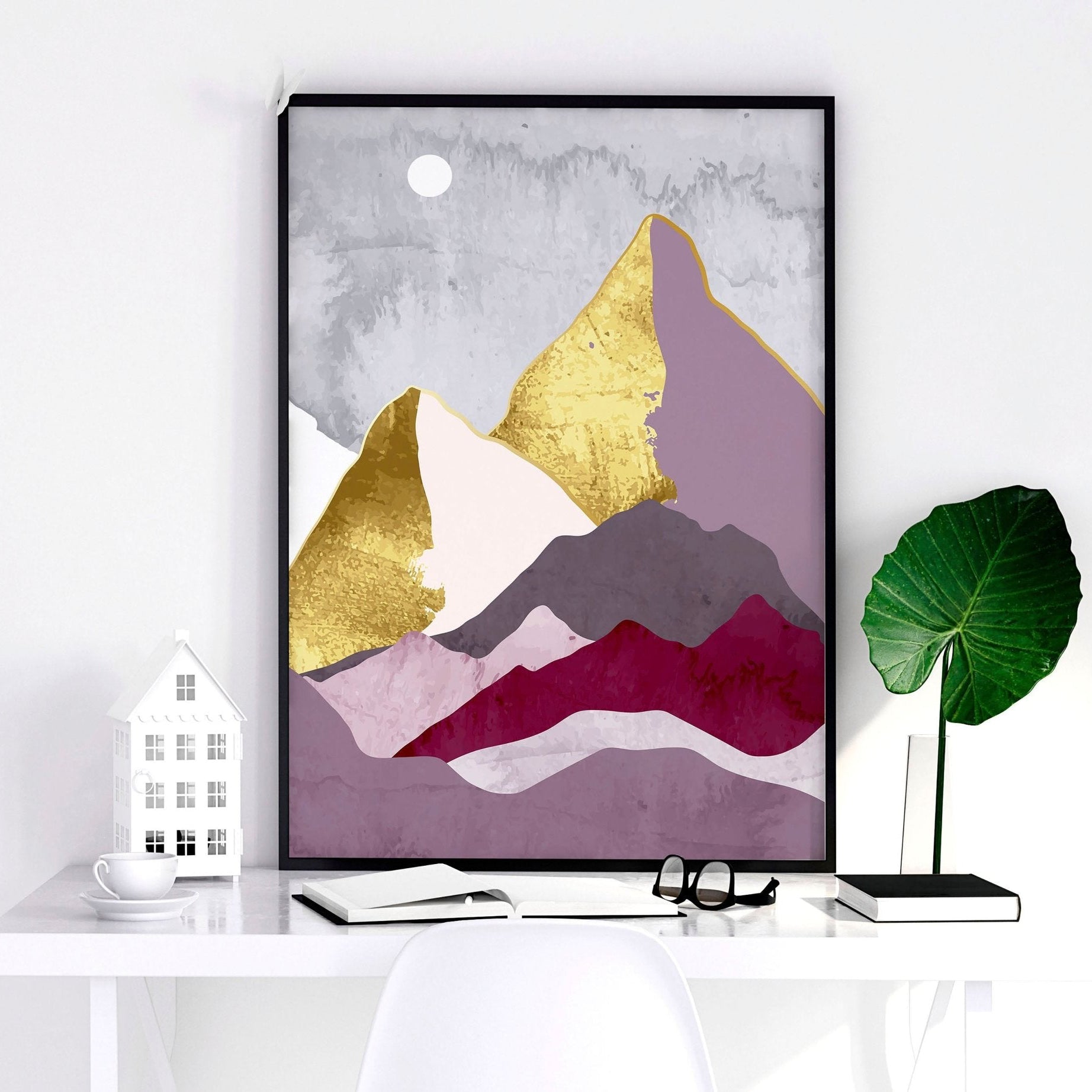 Wall prints living room | set of 3 Scandinavian wall art