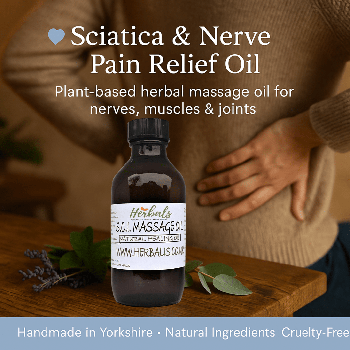 Sciatica & Nerve Pain Relief Oil | Natural Herbal Massage Oil