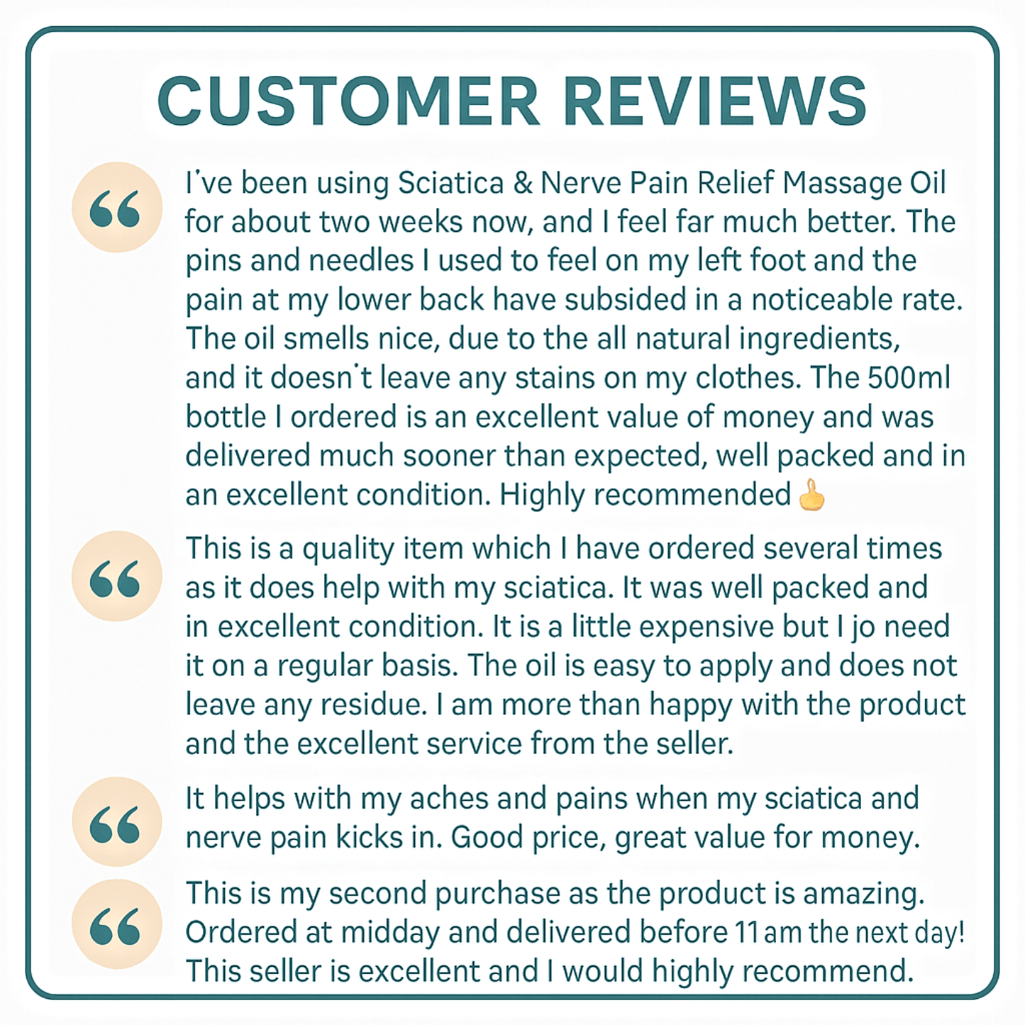 Sciatica & Nerve Pain Relief Oil | Natural Herbal Massage Oil