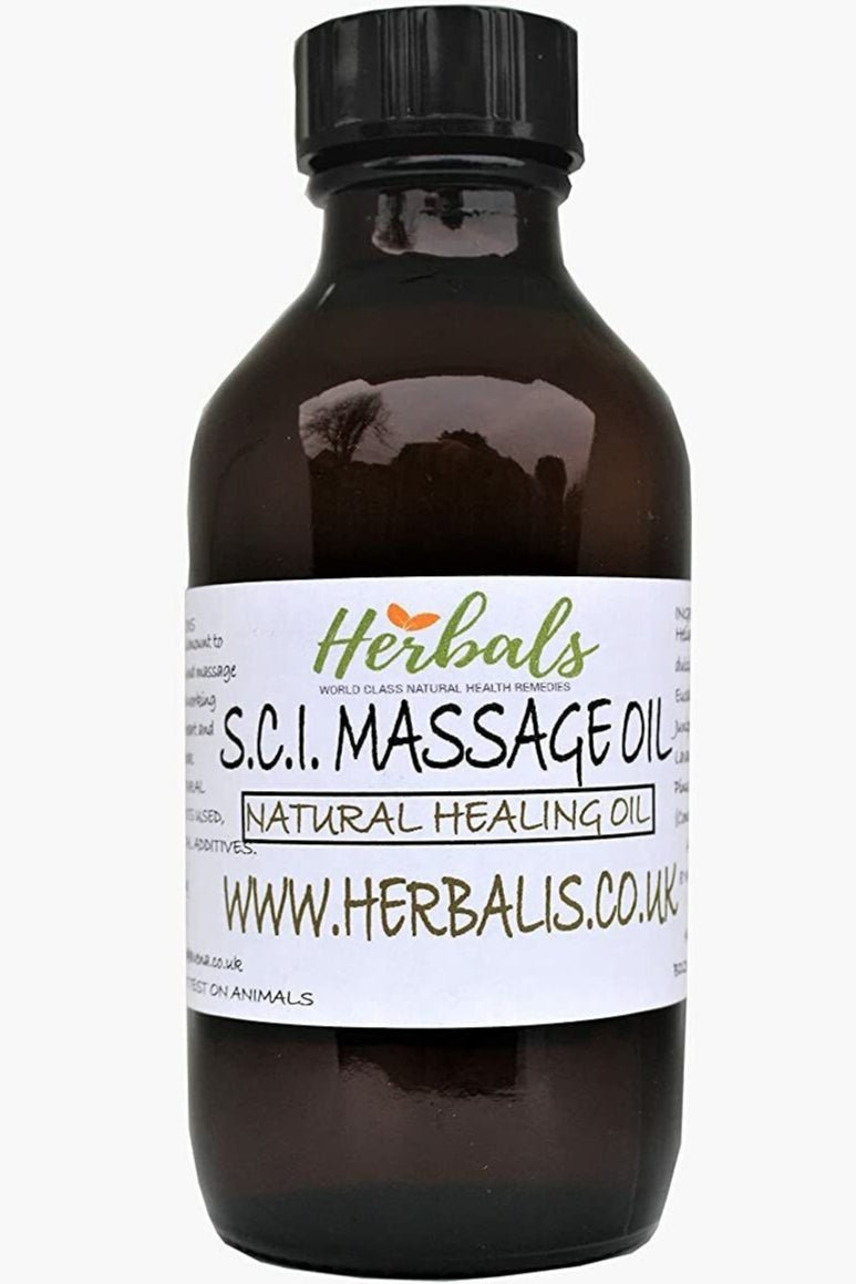 Sciatica & Nerve Pain Relief Oil – Herbal Massage Oil for Nerves Muscles & Joints – Handmade in Yorkshire