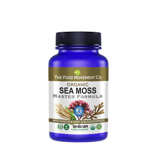 Sea Moss Master Formula with Burdock & Bladderwrack | Gut Health | The Food Movement Co.