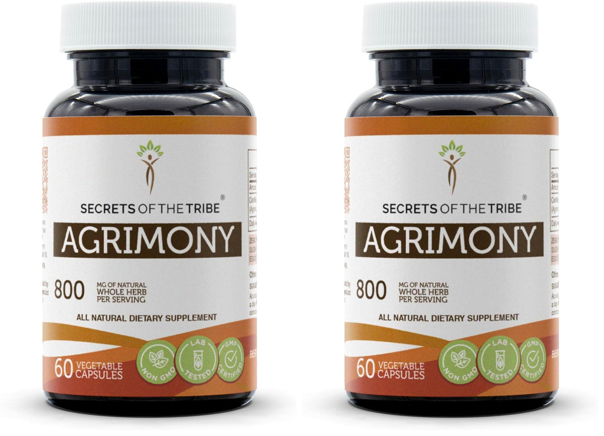 Secrets of the Tribe Agrimony 60 Capsules – 800 mg | Dried Herb