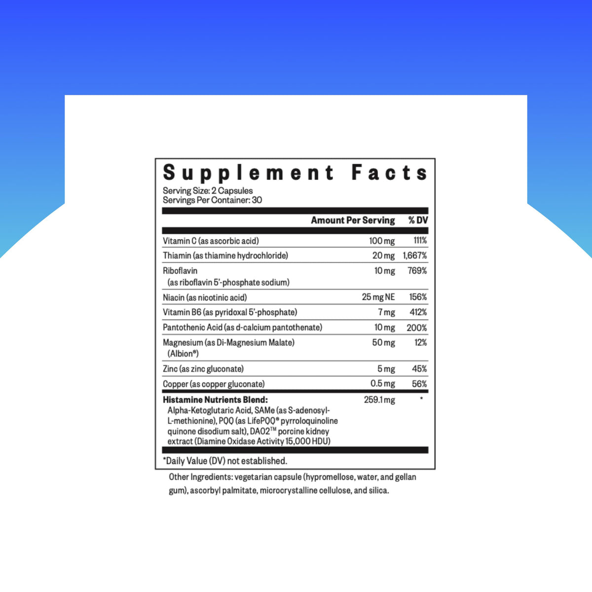 Seeking Health Histamine Nutrients | Seasonal Histamine Support with B1, B3 & Zinc - 60 Capsules