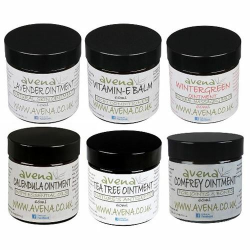 Set of SIX Natural Ointments