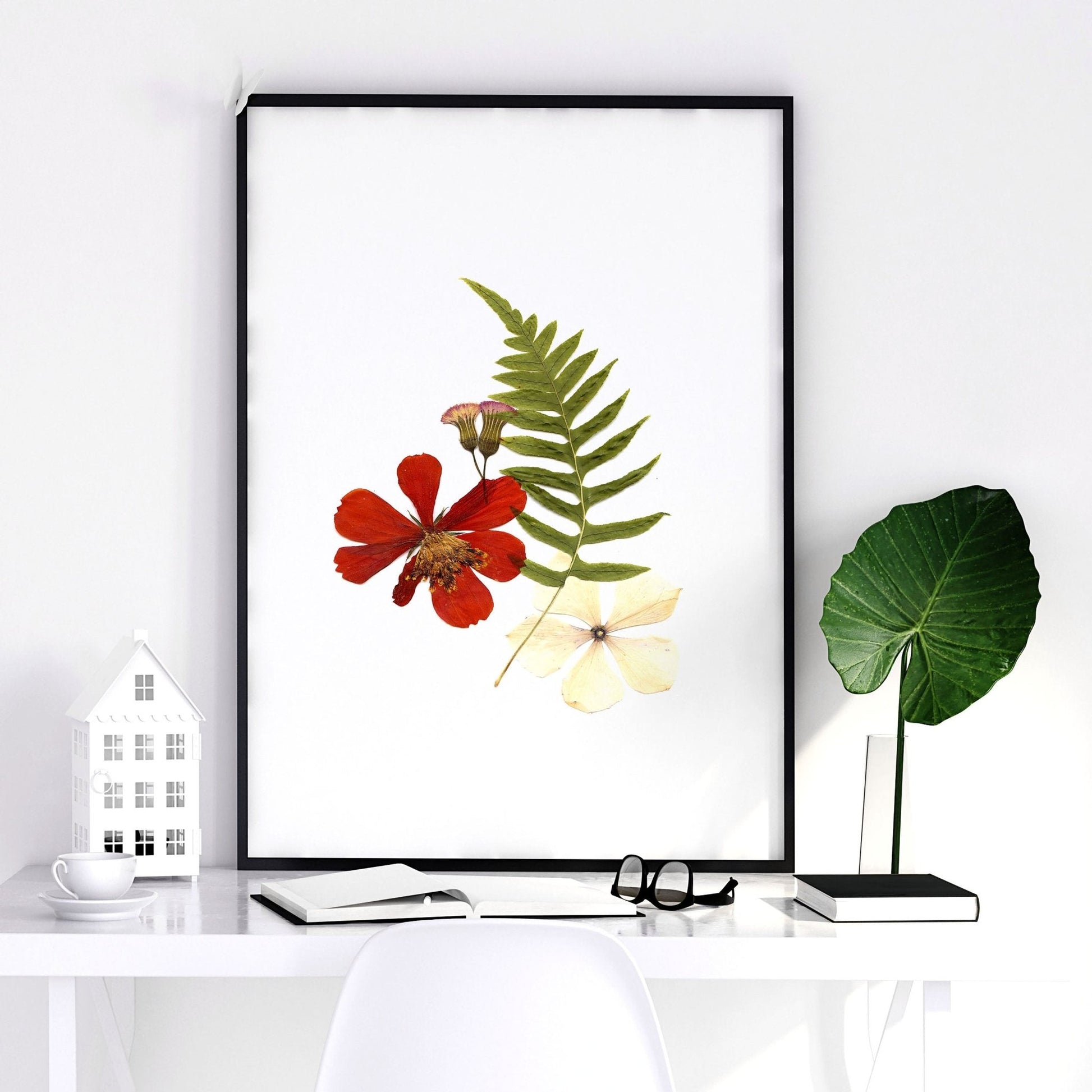 Shabby chic decor | set of 3 wall art prints for home office