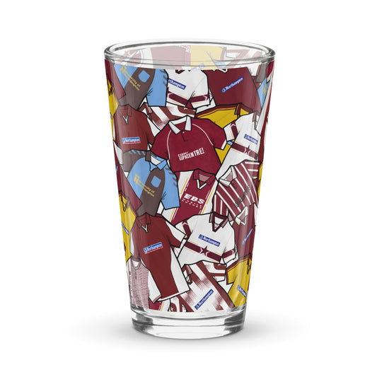 Northampton Retro Inspired Jerseys Shaker Pint Glass