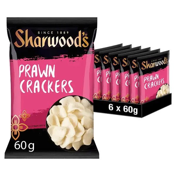Sharwood's Ready To Eat Prawn Crackers 60g (Case of 6)