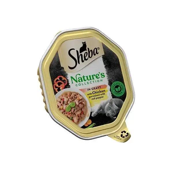 Sheba Natures Collection Cat Food Tray Chicken & Red Pepper in Sauce 85g (Case of 22)